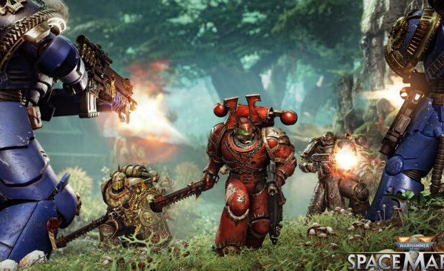 Warhammer 40K: Space Marine 2 es un juego de disparos y cortes de heavy metal muy serio.