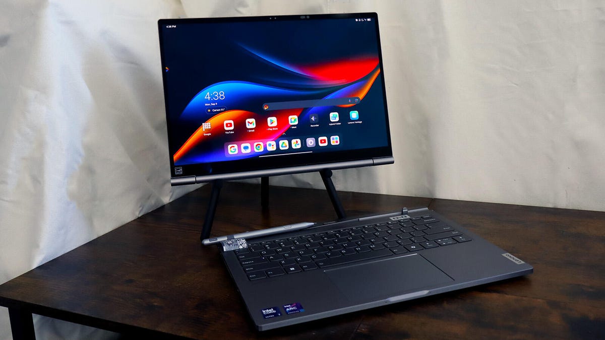 Esta computadora portátil Lenovo que se transforma en una tableta Android es el dispositivo más inteligente que he probado