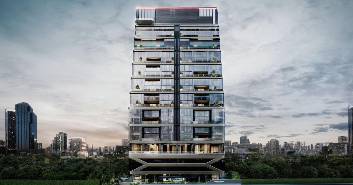 La nueva torre de lujo de Porsche mima a los amantes de los motores (y también a sus coches)