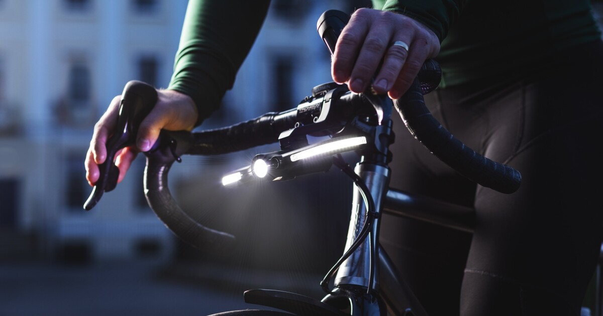 El sistema de iluminación envolvente está diseñado para atraer la atención de los conductores hacia las bicicletas.