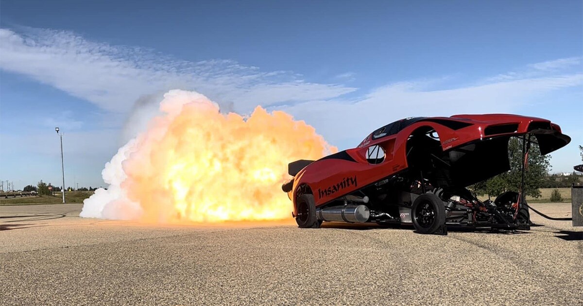 ¿El dragster a reacción Insanity, fabricado en casa, alcanzará los 400 mph?