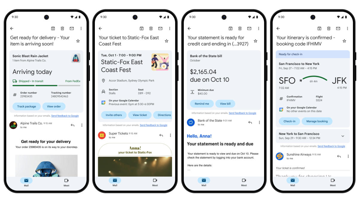 Google está haciendo que los resúmenes de Gmail sean más útiles y agregando una pestaña «Próximamente»