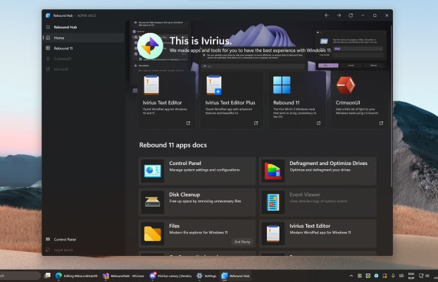 La herramienta de terceros «Rebound 11» tiene como objetivo mejorar la interfaz de usuario de Windows 11, manteniendo intactos los archivos del sistema