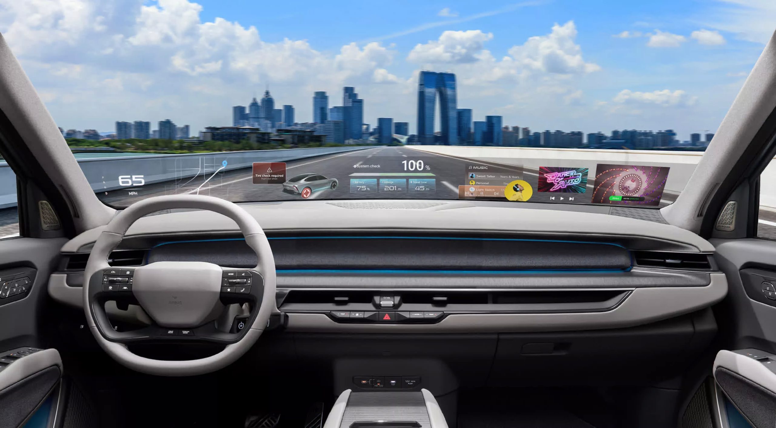 Hyundai quiere eliminar por completo las pantallas táctiles con pantallas holográficas en el parabrisas
