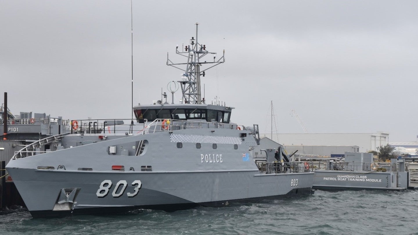 Austal entrega la 21ª lancha patrullera clase Guardian al Departamento de Defensa australiano