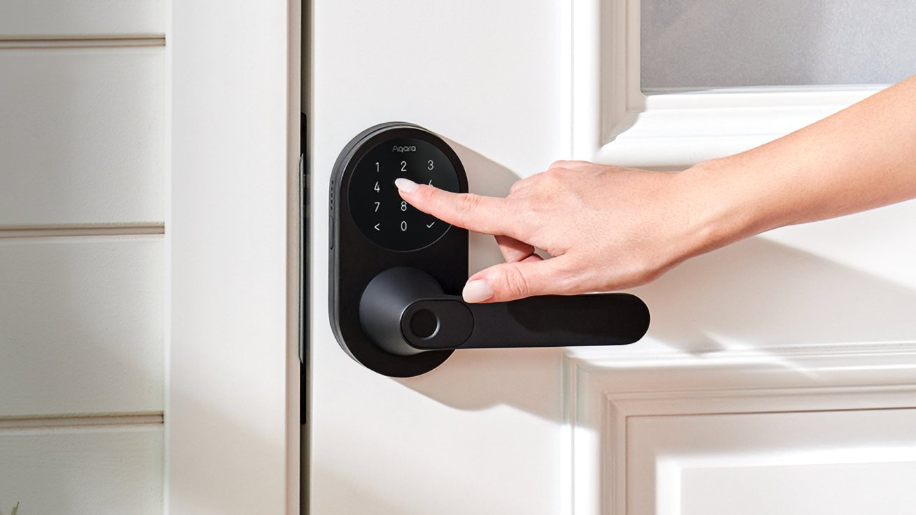 Aqara Smart Lock U300 se desbloquea con la tecla de inicio de Apple