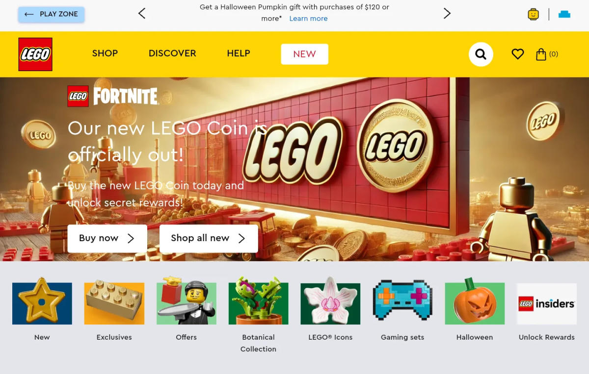 El sitio web de Lego fue pirateado para promover una estafa criptográfica