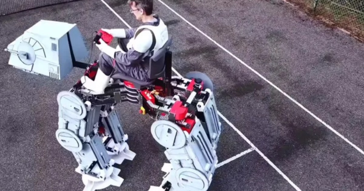 Un fanático de Star Wars construyó su propio caminante AT-AT