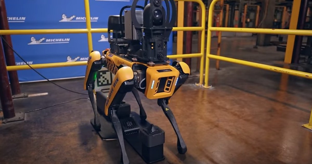 Mira cómo el robot Spot de Boston Dynamics ayuda en Michelin