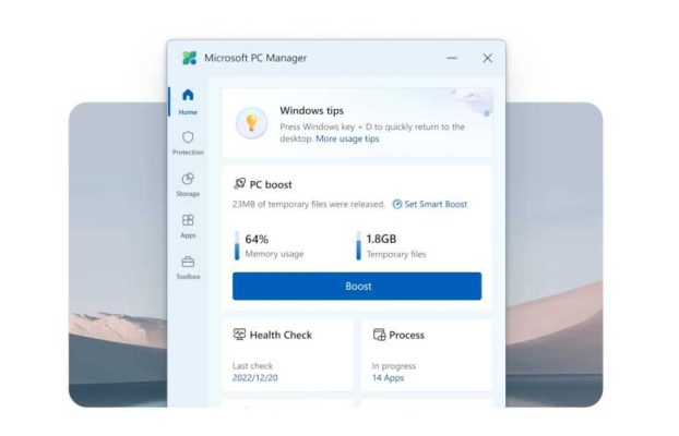 La aplicación gratuita PC Manager para Windows 10 y 11 ahora es aún mejor