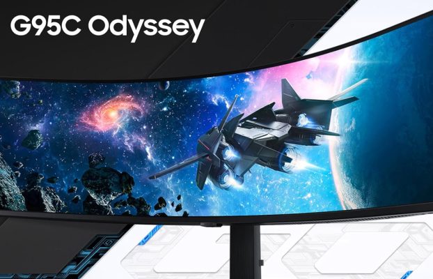 ¡El Samsung Odyssey G9 G95C es enorme, curvado y $ 500 de descuento!