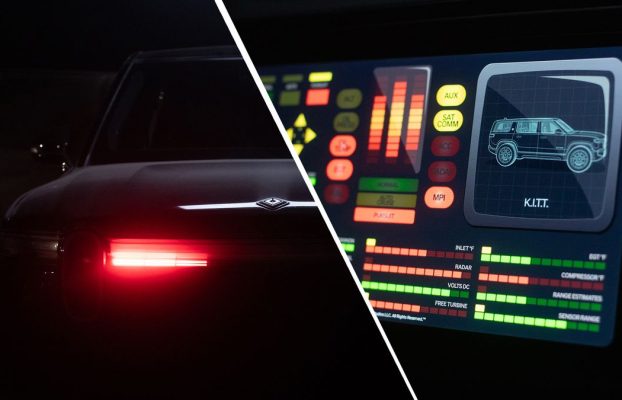 Rivian acaba de darle a sus vehículos eléctricos un cambio de imagen KITT de Knight Rider con esta espeluznante actualización de software