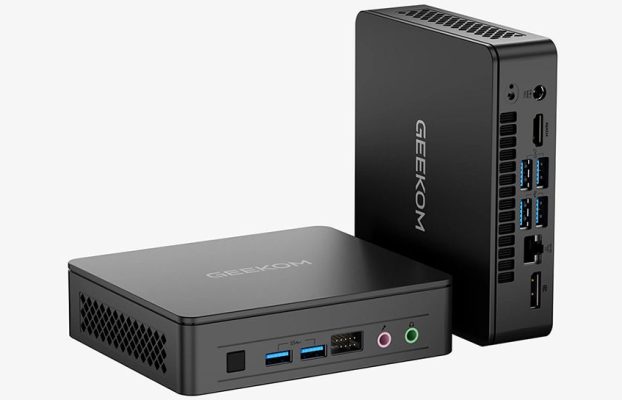 ¡Los creadores se regocijan! Esta mini PC tiene un conector de expansión poco común que ningún rival ofrece: el puerto de 9 pines está ubicado en la parte frontal del dispositivo Geekom y podría ser útil para algunos grandes proyectos de bricolaje.