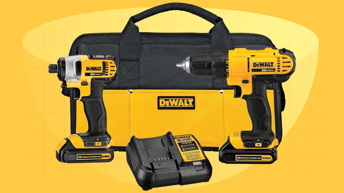Mi juego de taladro inalámbrico y destornillador de impacto DeWalt favorito tiene un 46% de descuento para el Black Friday