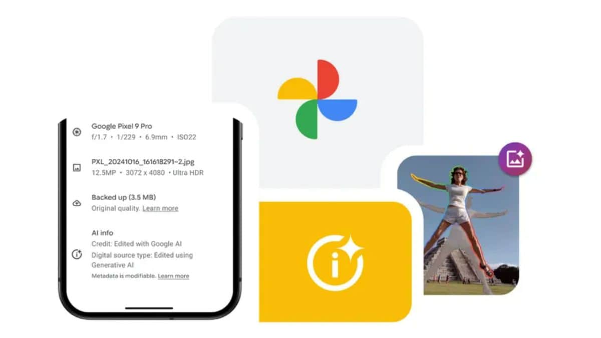 Google Photos para agregar Synthid AI Watermark a las imágenes mejoradas con Magic Editor