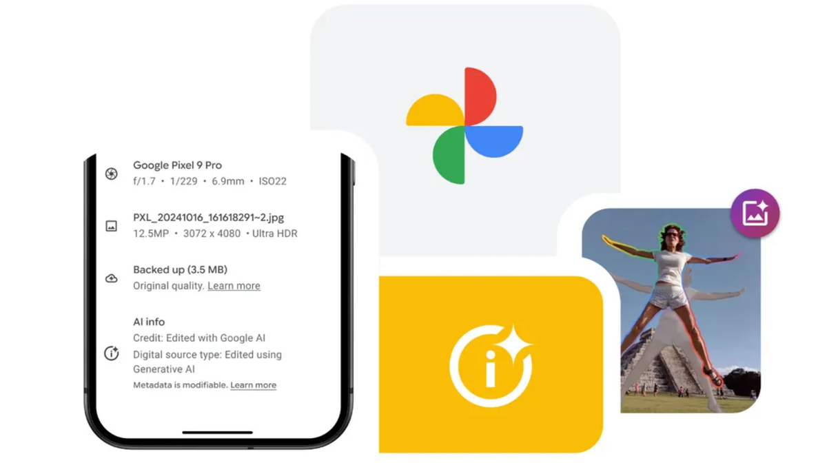 Busque el descargo de responsabilidad de IA de Google en fotos que parecen demasiado buenas para ser verdad