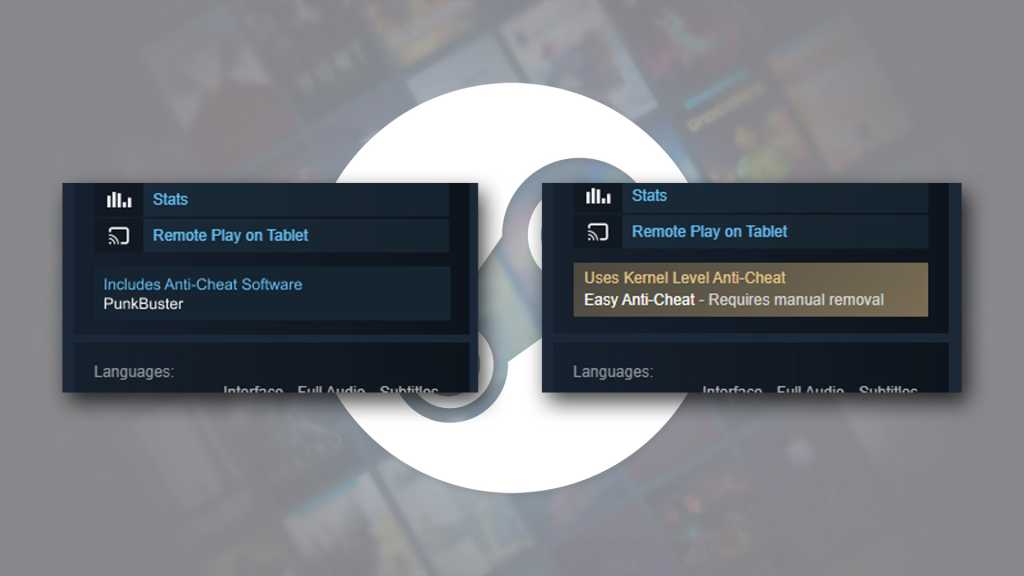 Steam mostrará cuando los juegos usen anti-trampas a nivel de kernel en las páginas de la tienda