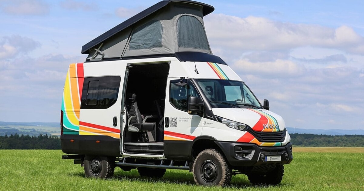 La furgoneta camper Monster 4×4 es una máquina de trabajo y campamento para ir a cualquier parte