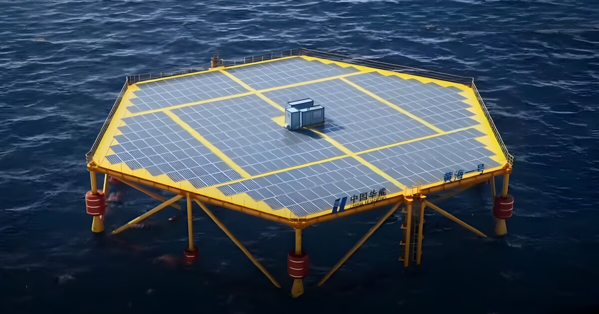 Una plataforma fotovoltaica resistente a las olas explora el potencial solar marino