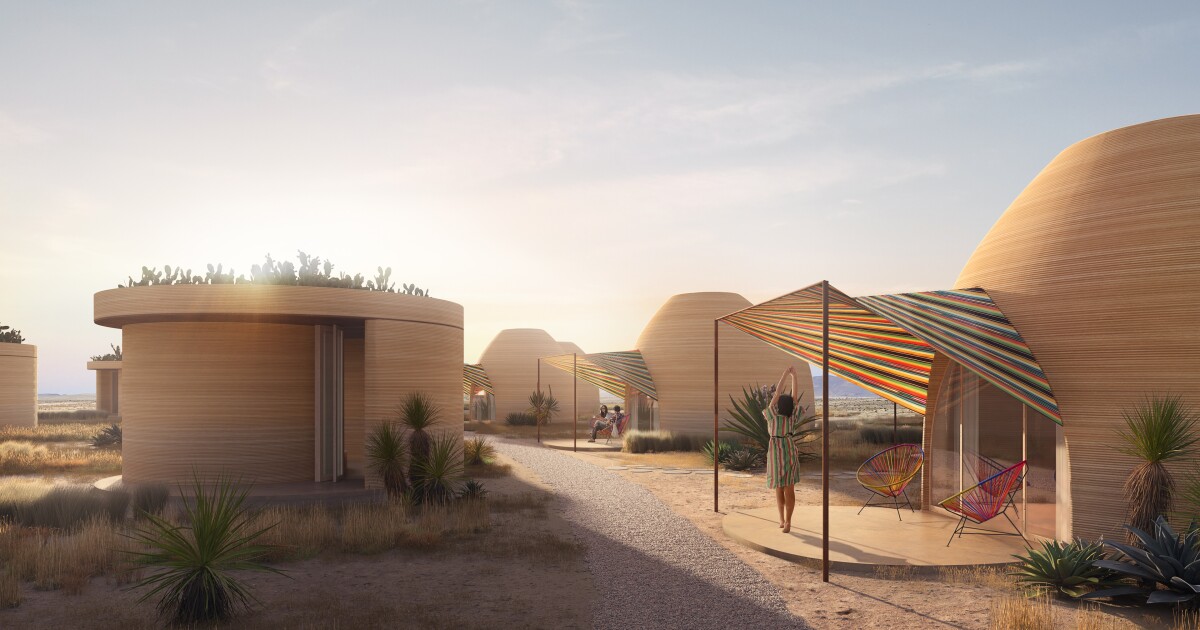 El primer hotel impreso en 3D del mundo se levanta en el desierto de Texas