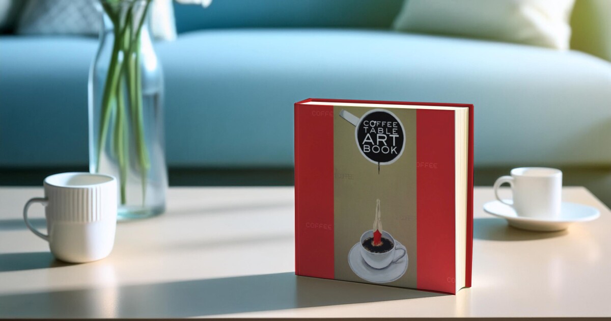 ¿Te encanta el café? Ahora puedes verlo todo el día en este libro literal de mesa de café.