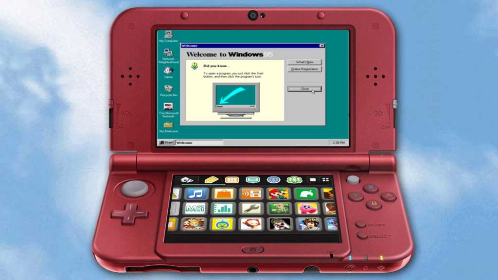 Un modder hizo funcionar Windows 95 en una Nintendo 3DS… muy lentamente