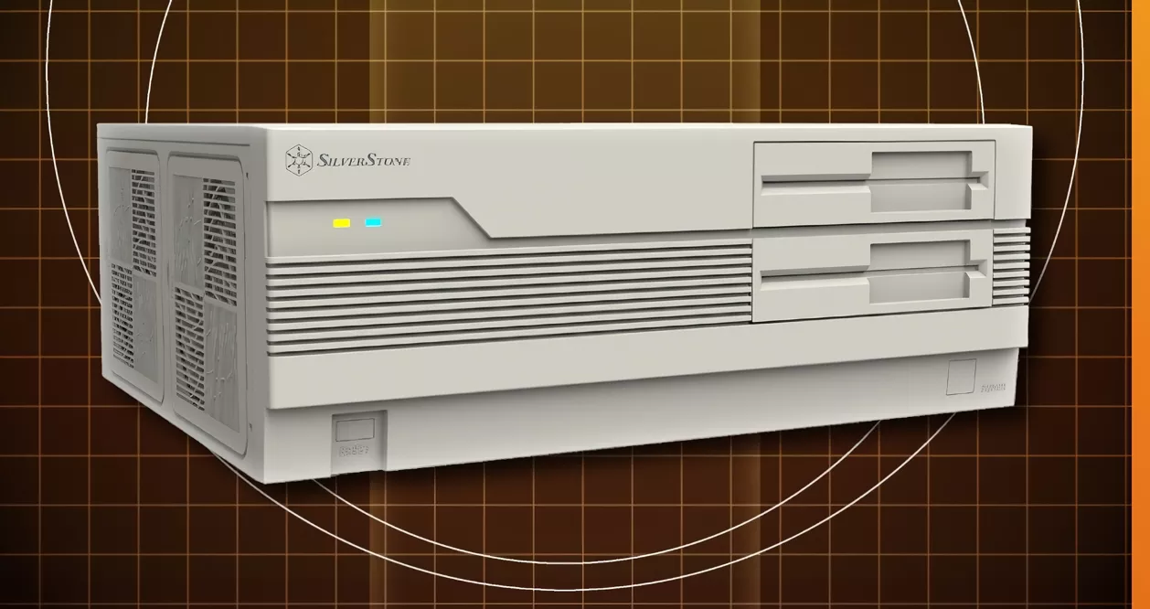 La carcasa retro beige para PC de SilverStone pasa de ser una broma del Día de los Inocentes a un producto real