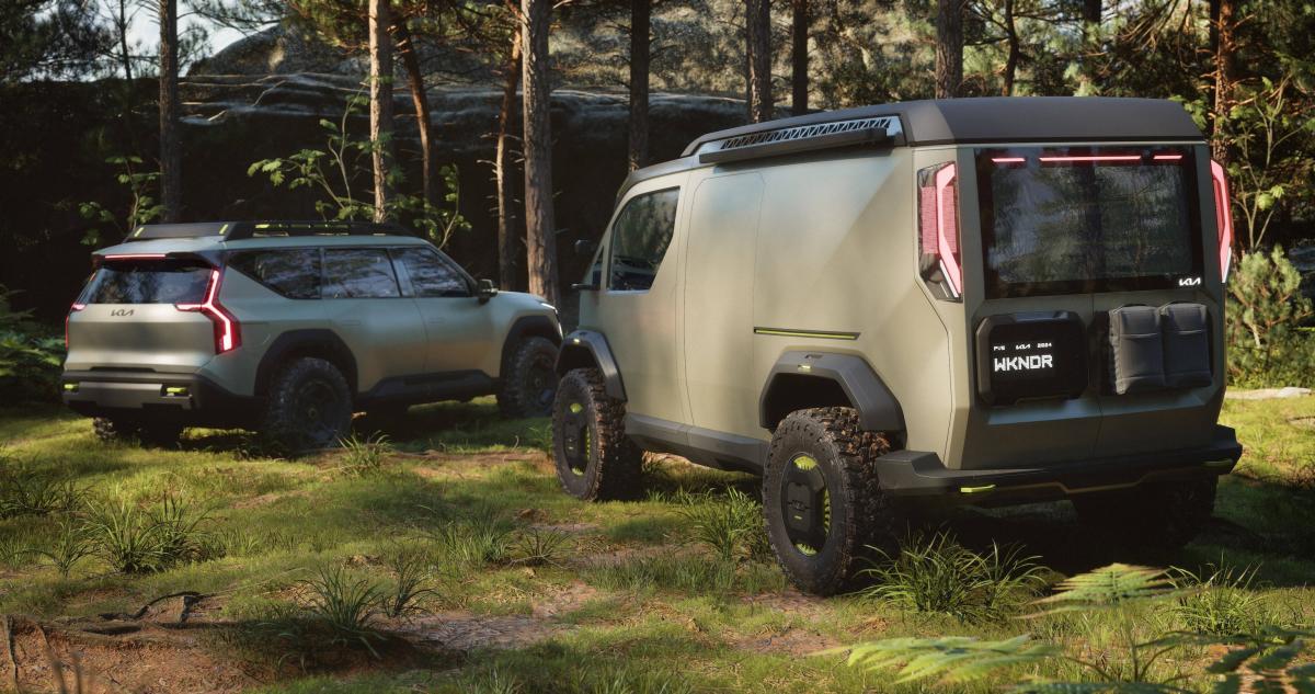 Kia presenta dos nuevos diseños de vehículos eléctricos, incluida una ingeniosa furgoneta modular