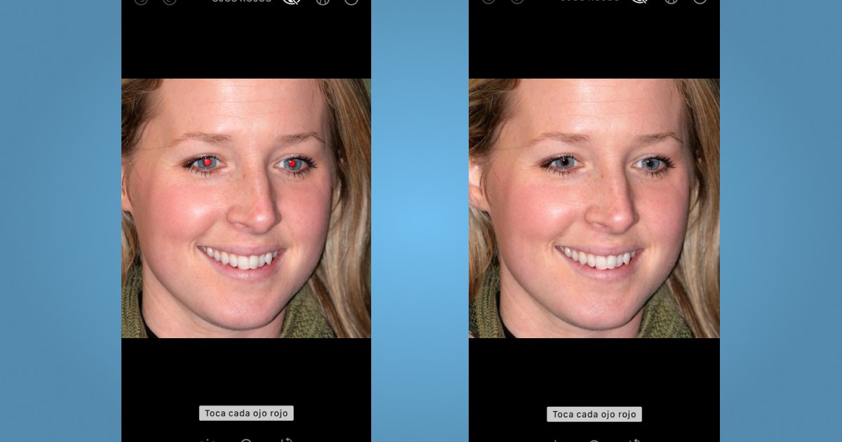 Cómo quitar los ojos rojos de tus fotos en Android y iPhone fácilmente