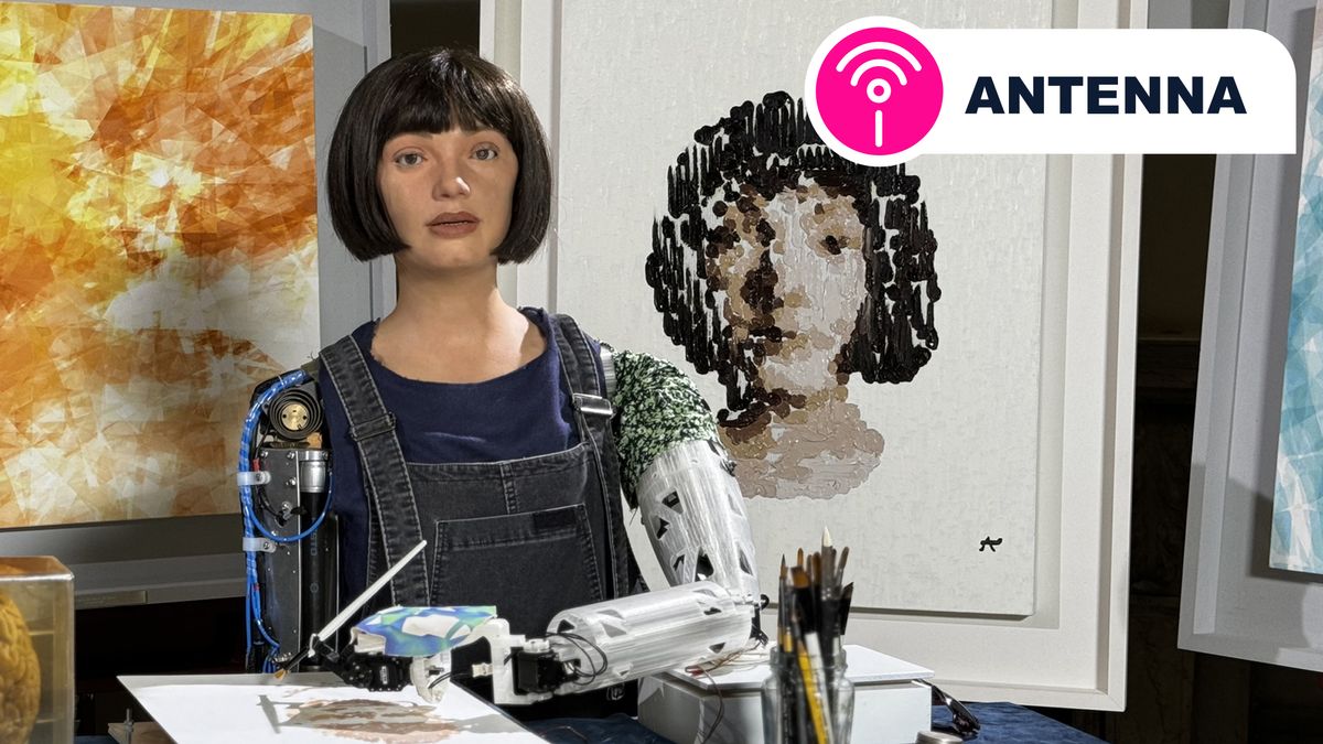Por qué te equivocas sobre el arte con IA, según el robot Ai-Da que acaba de hacer una pintura de un millón de dólares