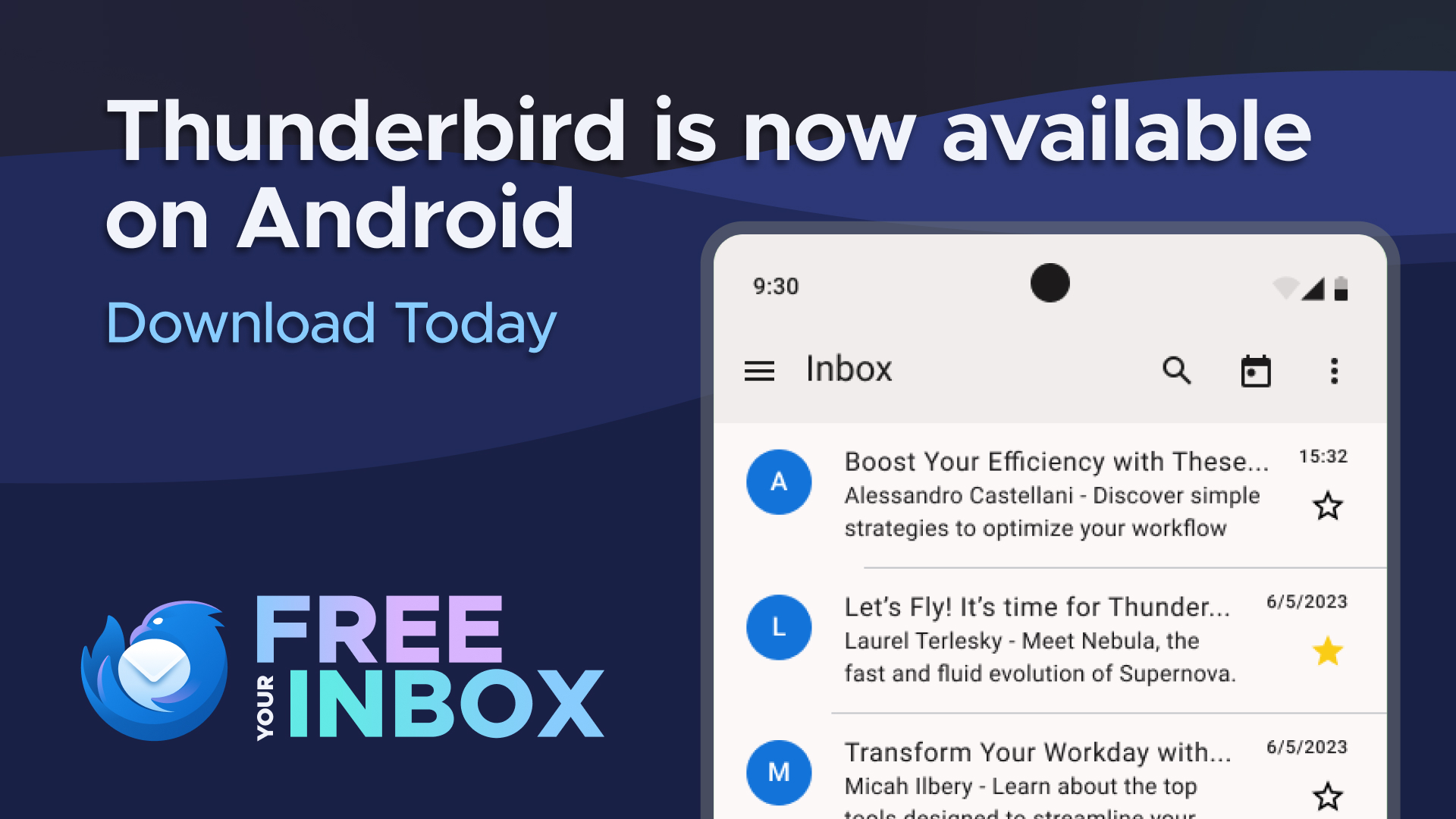 La tan esperada aplicación Thunderbird para Android de Mozilla ya está disponible