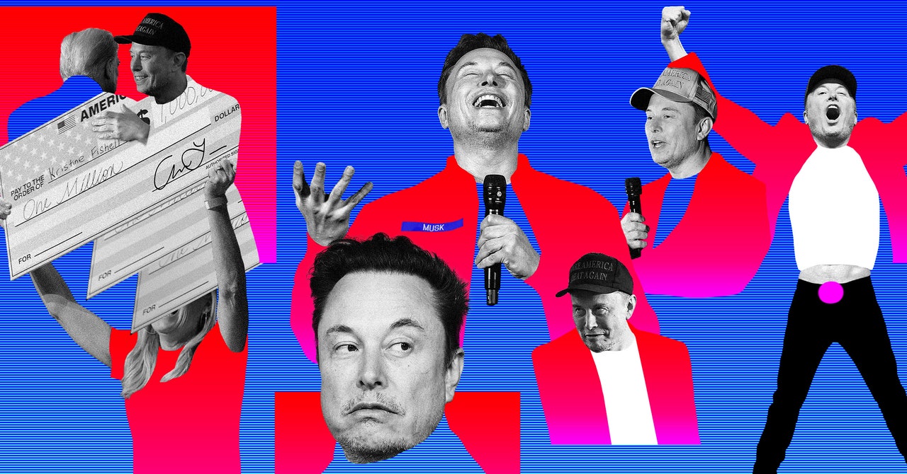 Seguimiento de las actividades de Elon Musk durante el último mes antes de las elecciones