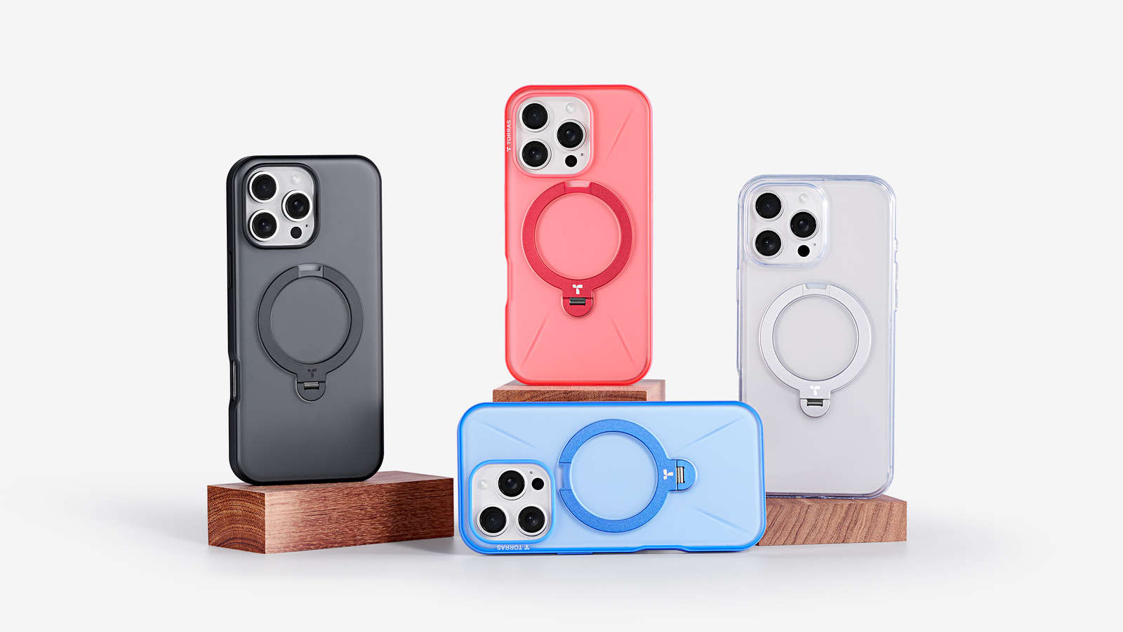 Obtenga ofertas del Black Friday y nuevos colores atractivos en las fundas Torras Ostand Spin para el iPhone 16