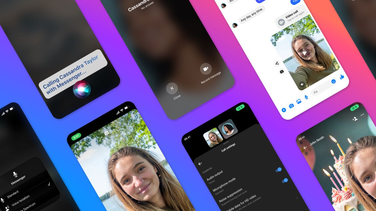 Meta lanza fondos con tecnología de inteligencia artificial, videollamadas en HD y más para llamadas de Messenger