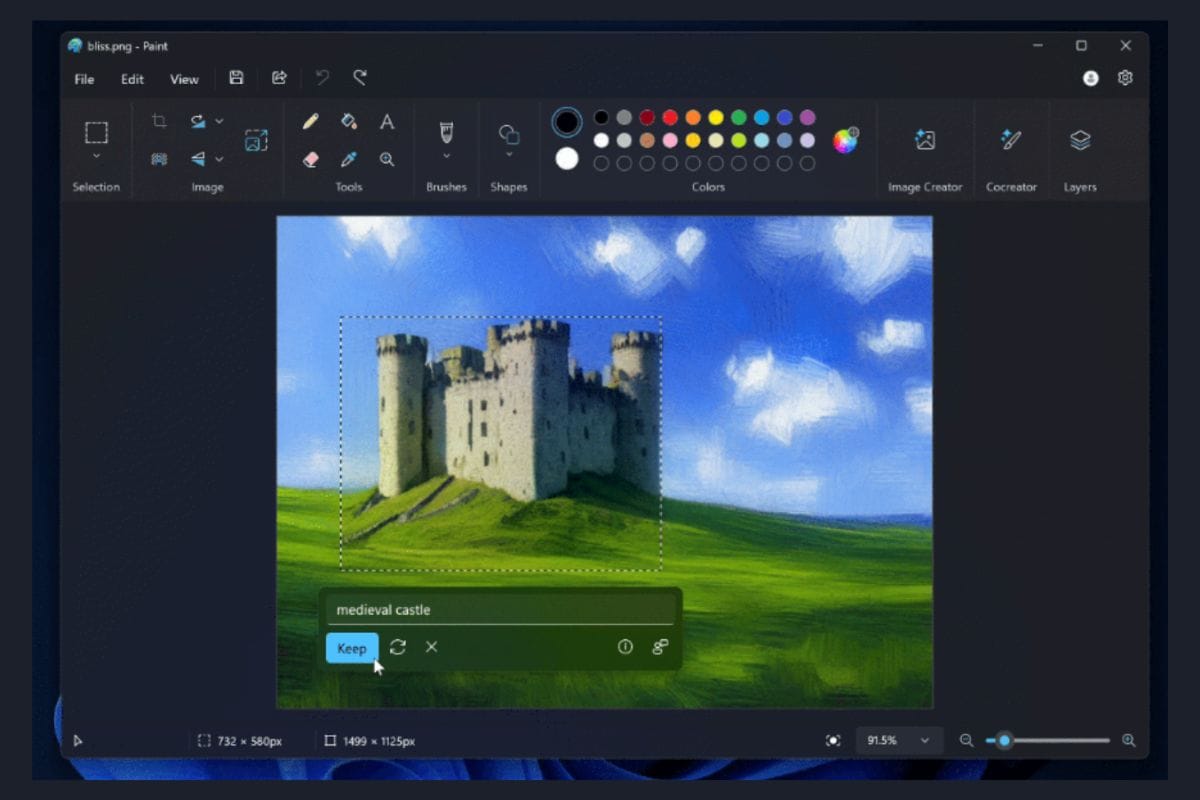 MS Paint obtiene la función de relleno generativo impulsada por IA en la vista previa para Windows 11 Insiders