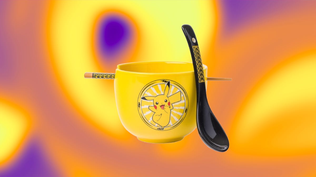 Dale a un fanático de Pokémon algo que no tiene con este tazón de ramen de Pikachu por solo $ 10
