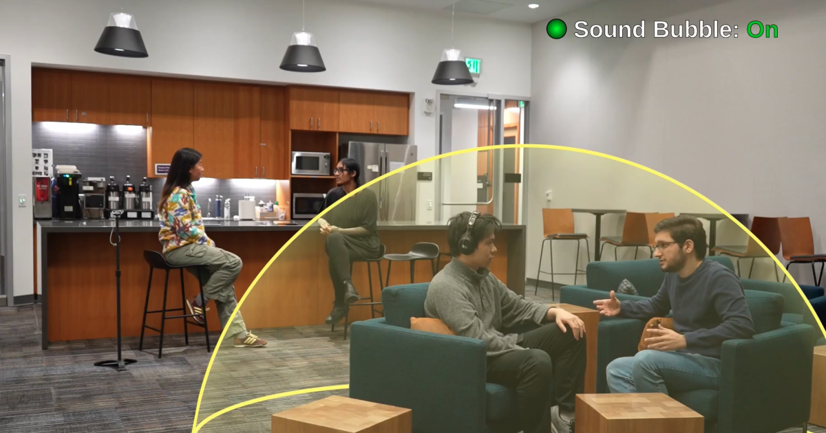 Los auriculares ‘Sound Bubble’ desconectan el ruido a más de unos pocos metros de distancia