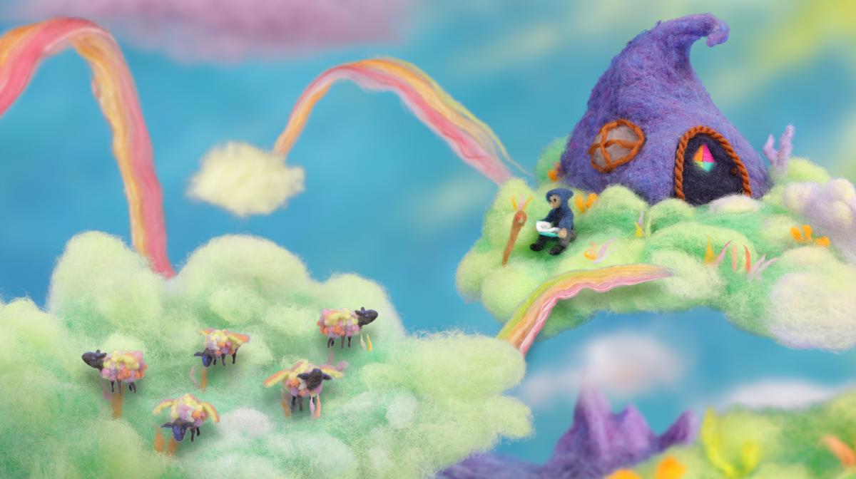 Feltopia es un juego de disparos de desplazamiento lateral animado en fieltro.