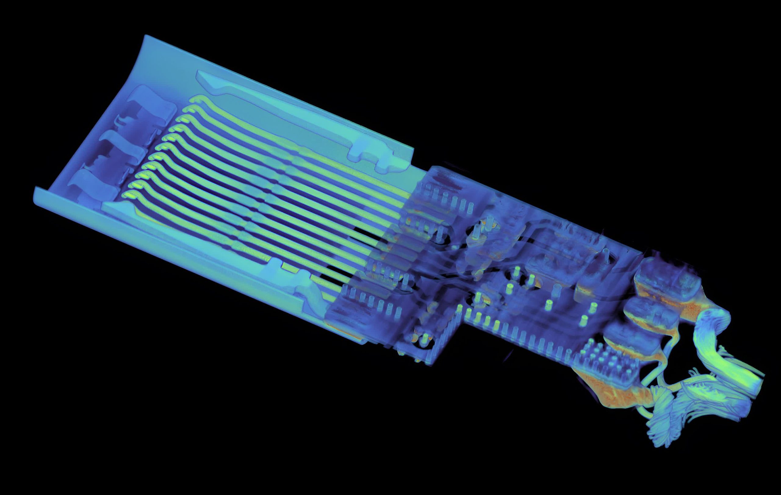 Un cable USB-C puede ocultar una gran cantidad de hardware malicioso, según muestra una tomografía computarizada
