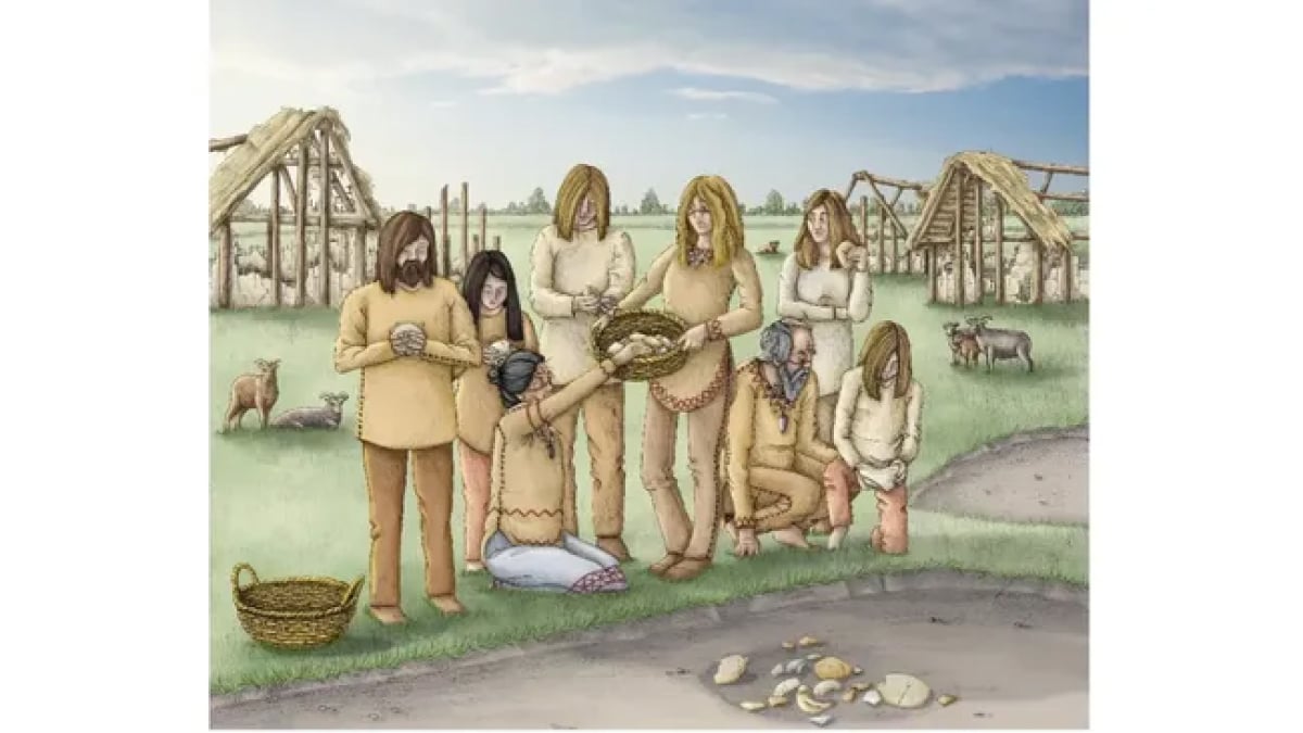 15 cráneos de la Edad de Piedra encontrados en una aldea neolítica de Italia, revelando antiguos rituales
