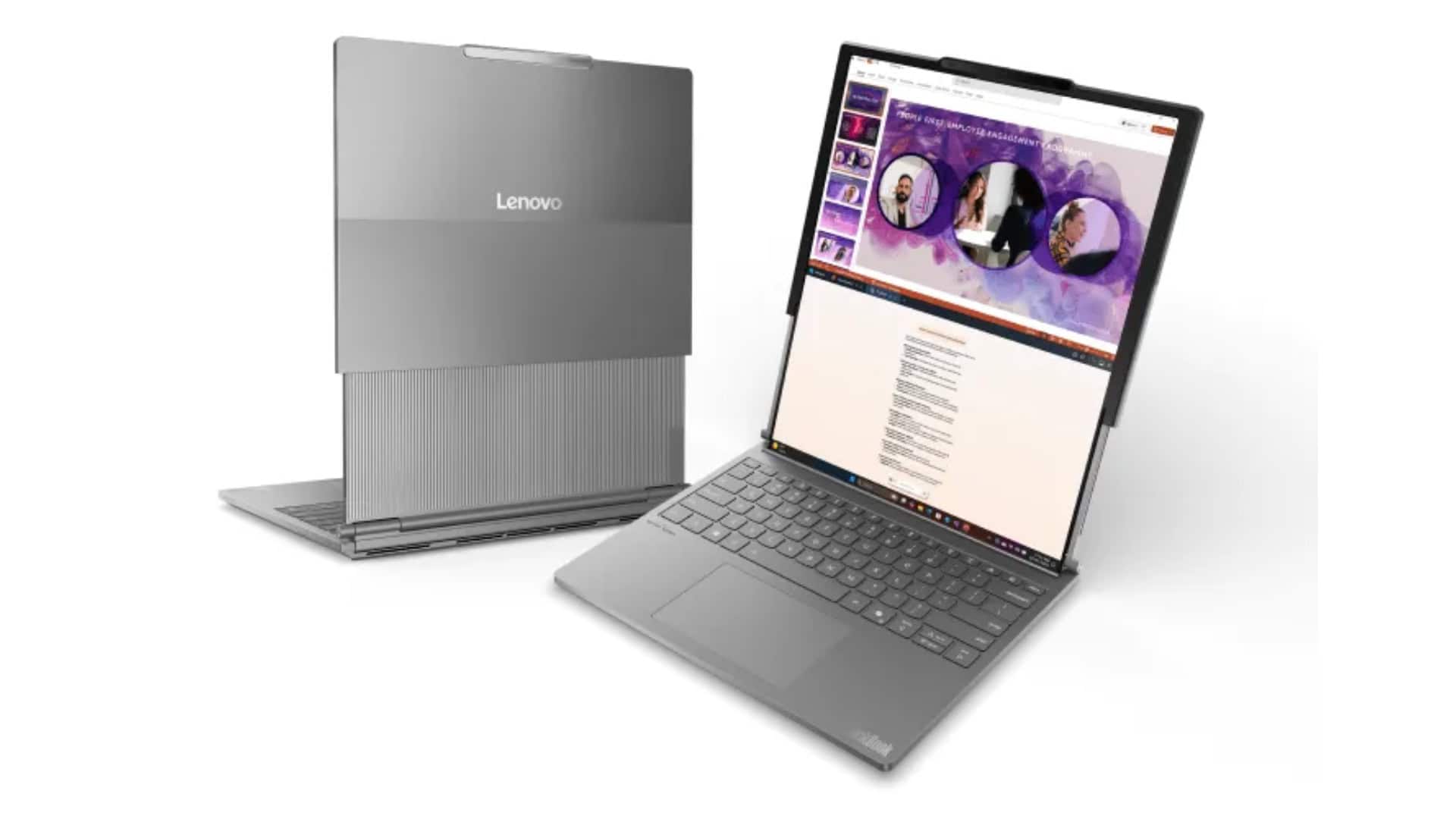 La computadora portátil enrollable de Lenovo puede detenerse en CES 2025
