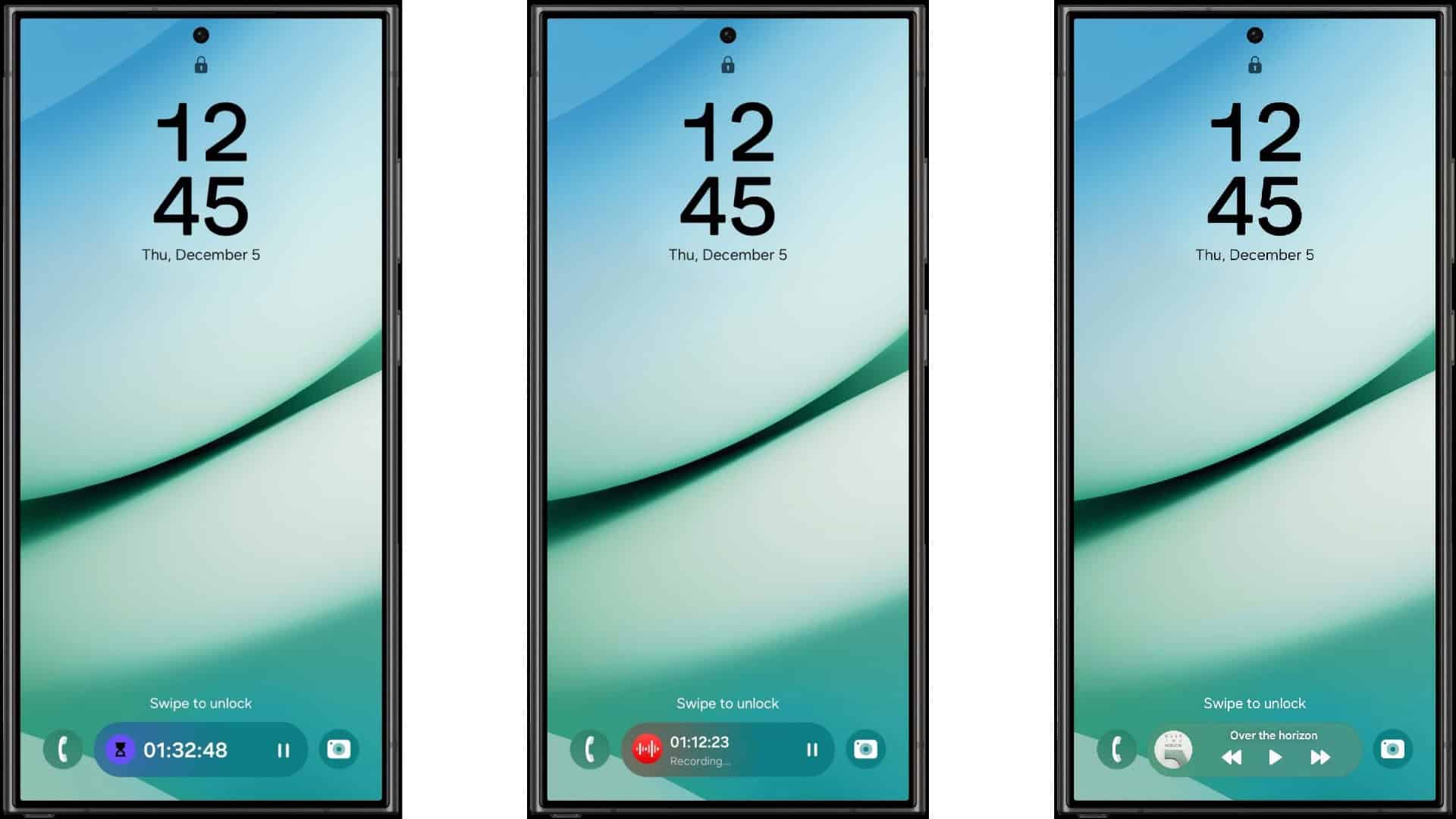 Aquí está la versión de Samsung de Dynamic Island