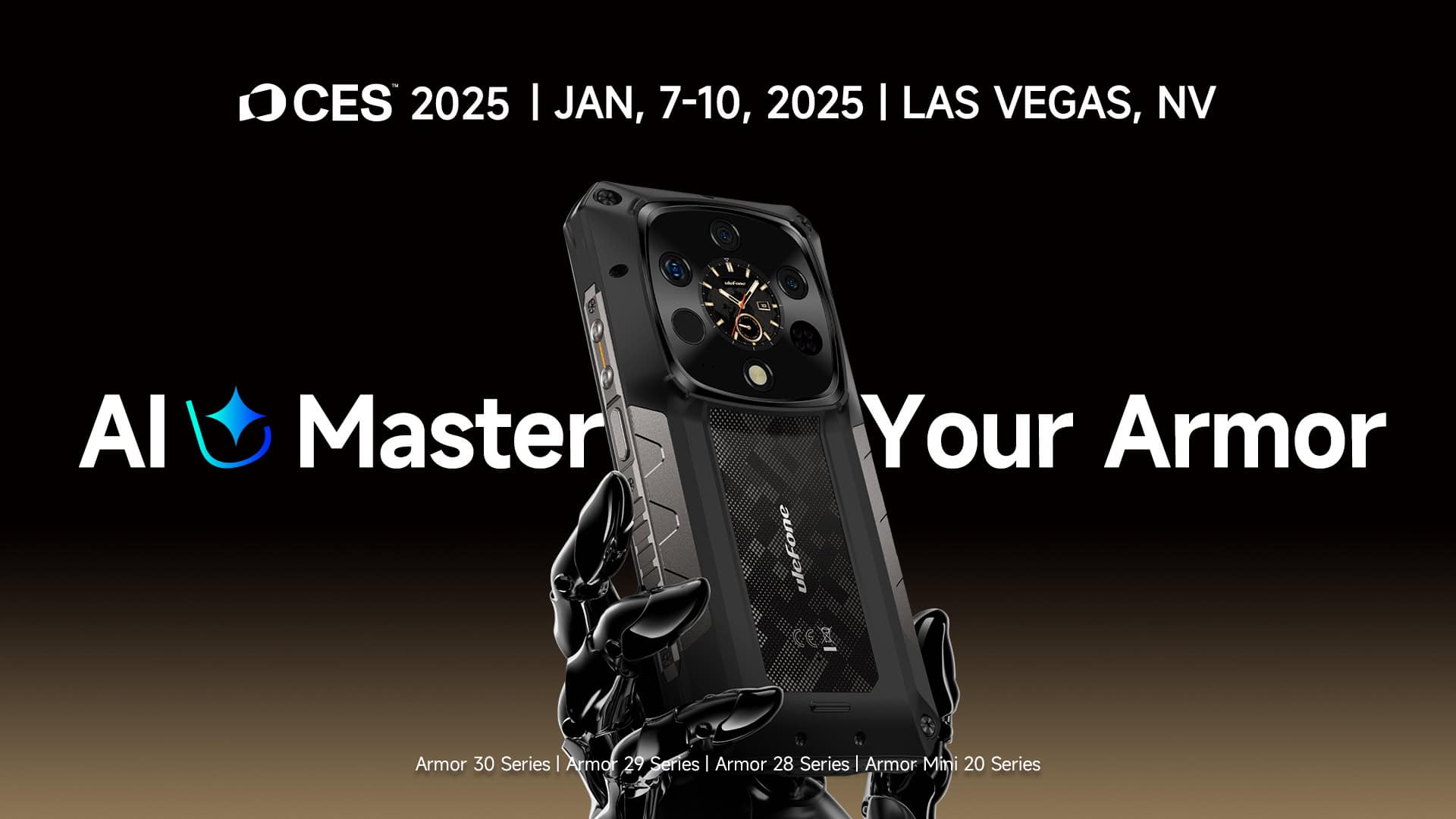 Ulefone planea presentar teléfonos inteligentes resistentes con inteligencia artificial en CES 2025
