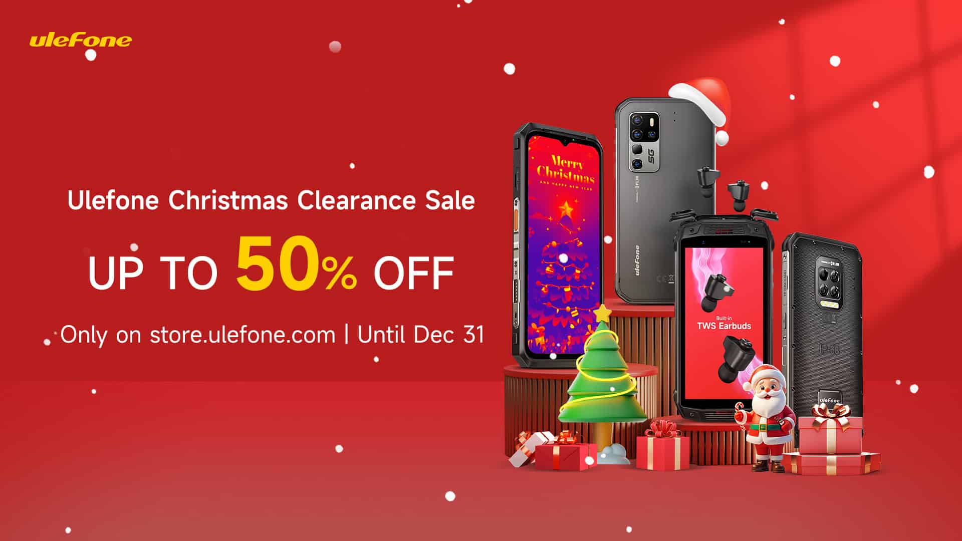 Ulefone arranca las rebajas navideñas con descuentos de hasta el 50%