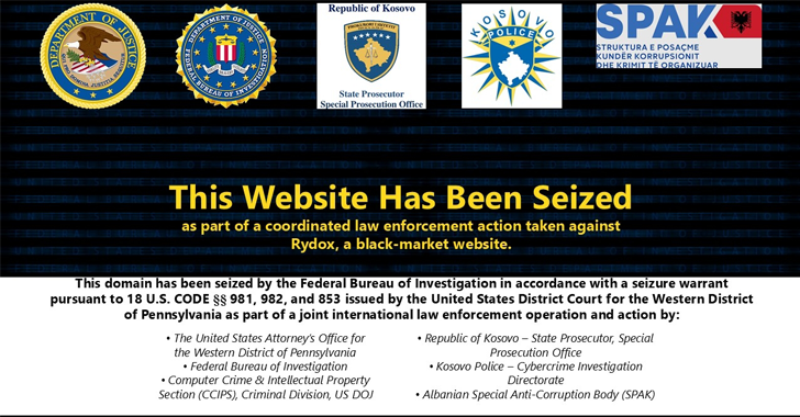 El FBI destruye Rydox Marketplace con 7.600 ventas de PII y una criptomoneda por valor de 225.000 dólares incautada