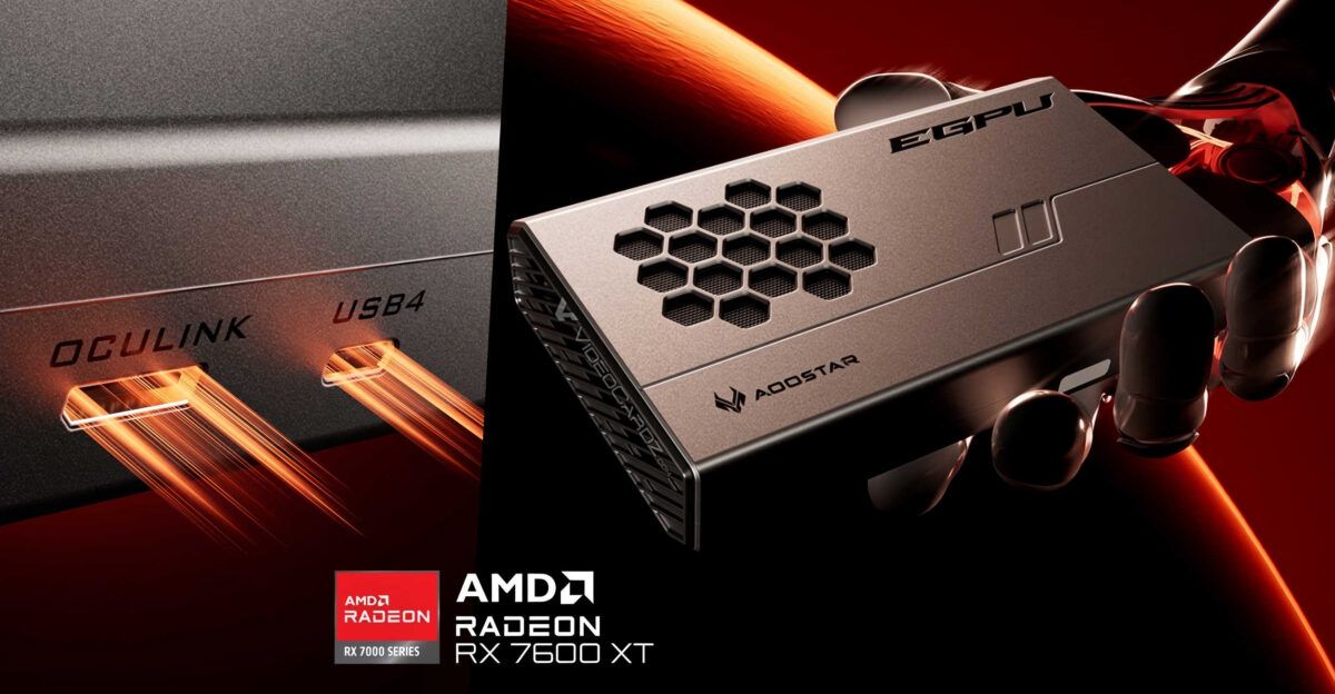 AMD está acaparando silenciosamente el mercado de eGPU mientras otra marca rival lanza dos GPU externas basadas en la RX 7600 XT y la RX 7600M de AMD; Aunque no esperes que sean baratos.