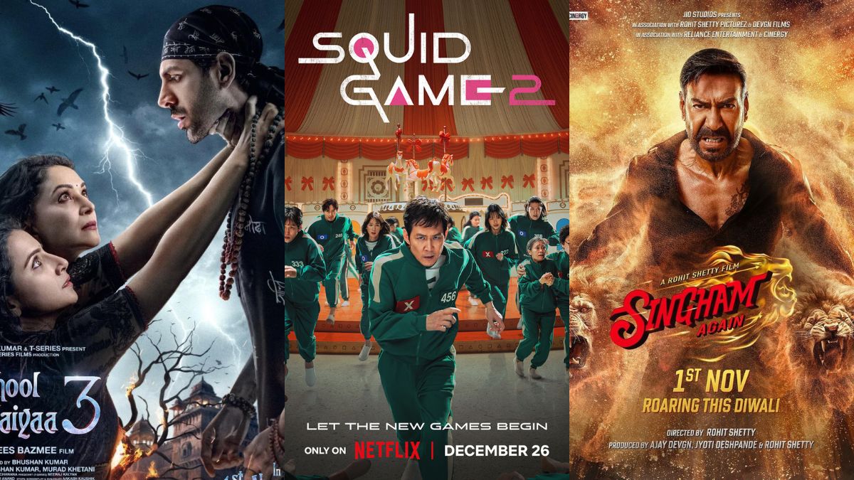 Lanzamientos OTT esta semana (del 23 al 29 de diciembre): Bhool Bhulaiyaa 3, Singham Again, Squid Game Season 2 y más