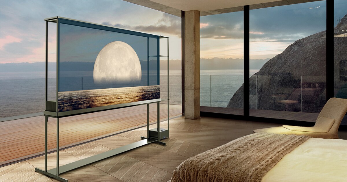 El primer televisor OLED 4K transparente del mundo de LG ya está disponible por 60.000 dólares