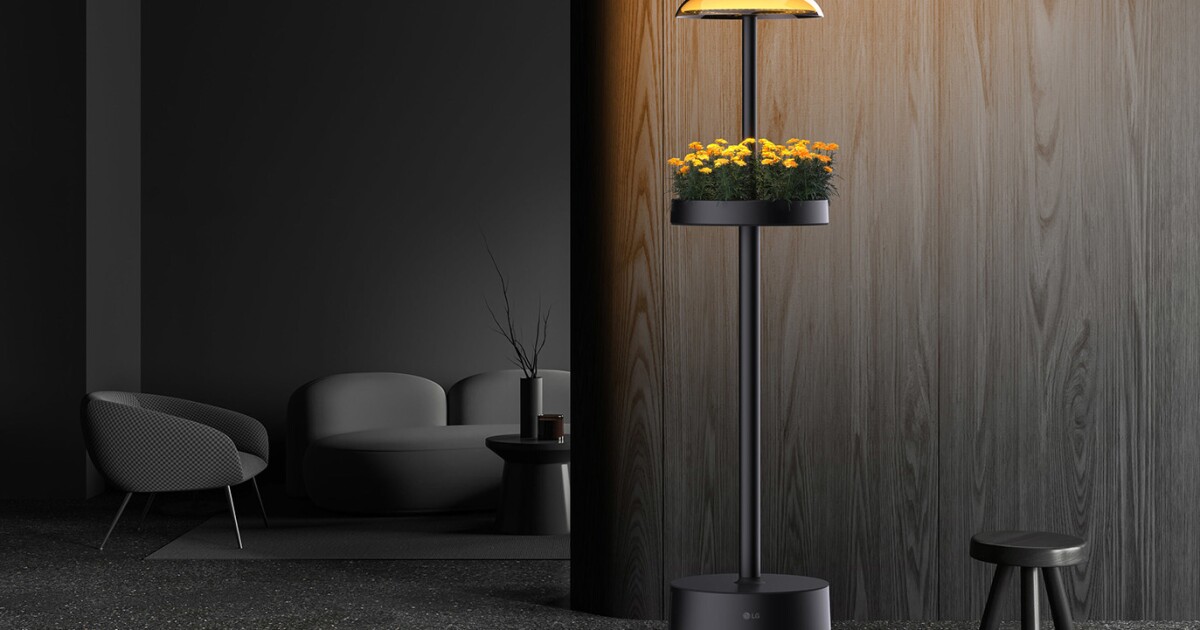 Las nuevas lámparas inteligentes de LG convierten el espacio no utilizado en elegantes jardines interiores