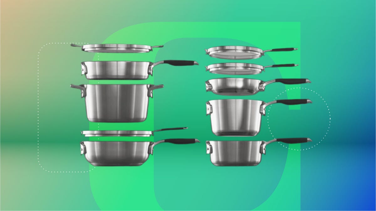 Este juego de utensilios de cocina de acero inoxidable Calphalon de 10 piezas tiene un delicioso 50% de descuento ahora mismo